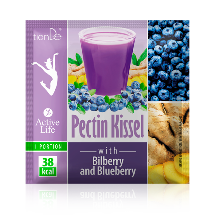 Tiande Pectin Kissel with Bilberry and Blueberry