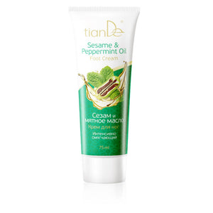 Tiande Foot cream "Sesame and mint oil", 75 ml