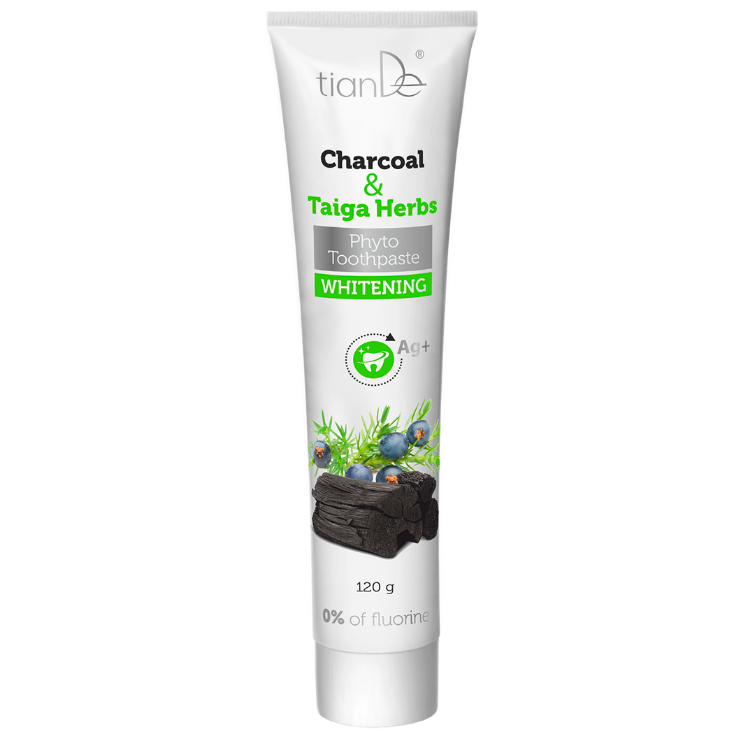 TianDe Charcoal & Taiga Herbs Whitening Phyto Toothpaste