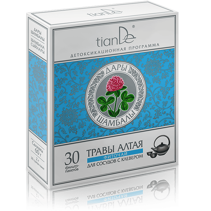 Tiande Vascular Phyto Tea with Clover, 30 x 2g