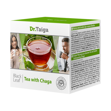 Черный листовой чай Tiande с чагой