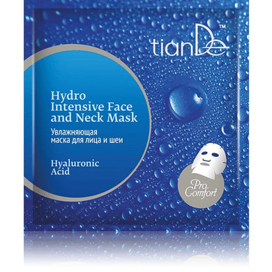 Tiande Хиалуронова киселина Хидроинтензивна маска за лице и шия 1 бр